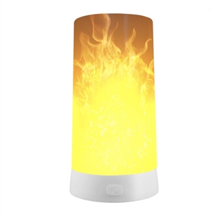 Magnet genopladning LED Flammelampe med fjernbetjening